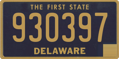 DE license plate 930397