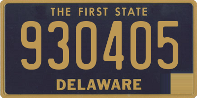 DE license plate 930405