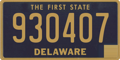 DE license plate 930407