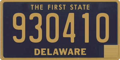 DE license plate 930410