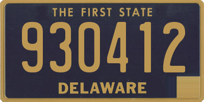 DE license plate 930412