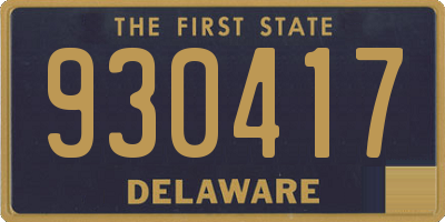 DE license plate 930417