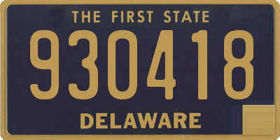 DE license plate 930418