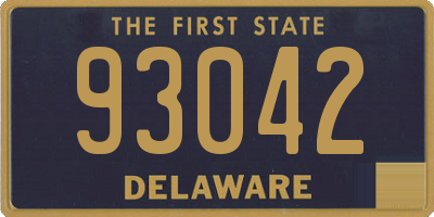 DE license plate 93042