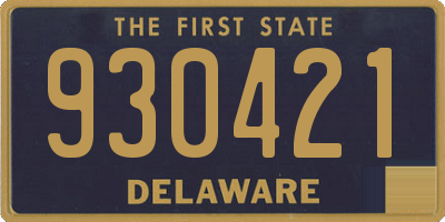 DE license plate 930421