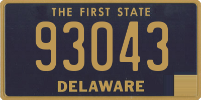 DE license plate 93043