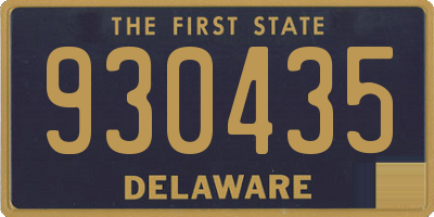 DE license plate 930435