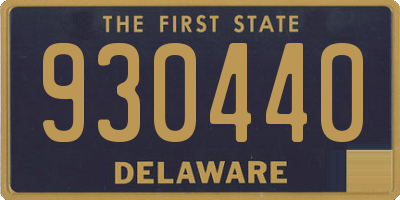 DE license plate 930440