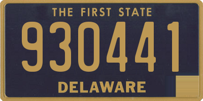 DE license plate 930441