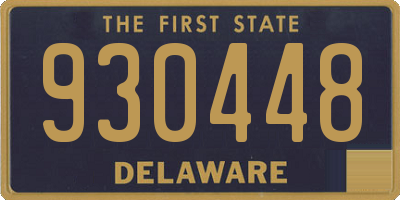 DE license plate 930448