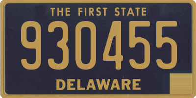 DE license plate 930455