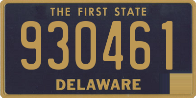 DE license plate 930461