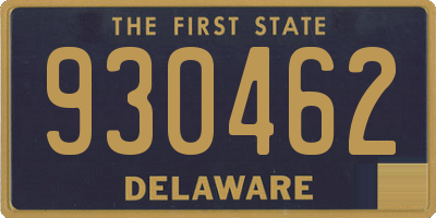 DE license plate 930462