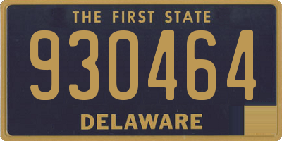 DE license plate 930464