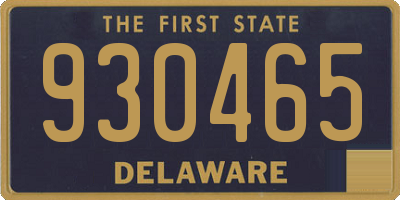 DE license plate 930465