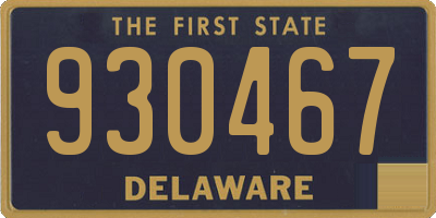 DE license plate 930467