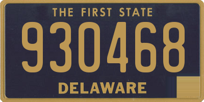 DE license plate 930468