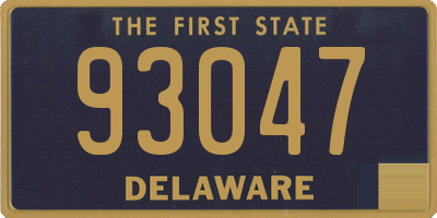 DE license plate 93047