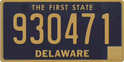 DE license plate 930471