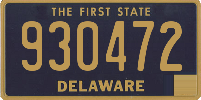 DE license plate 930472