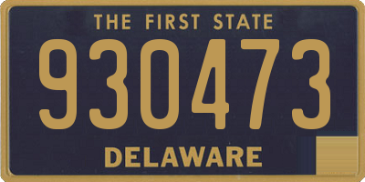 DE license plate 930473