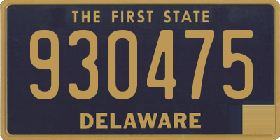 DE license plate 930475