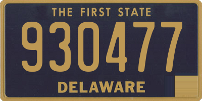 DE license plate 930477