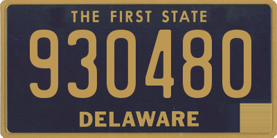 DE license plate 930480