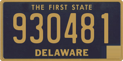 DE license plate 930481