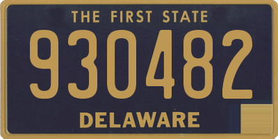 DE license plate 930482