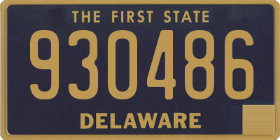 DE license plate 930486