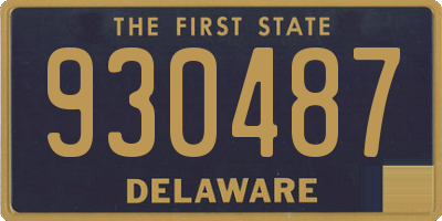 DE license plate 930487