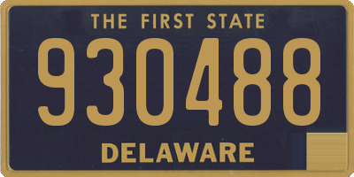 DE license plate 930488