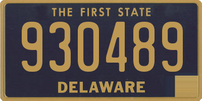 DE license plate 930489