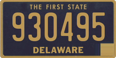 DE license plate 930495