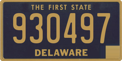 DE license plate 930497