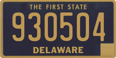 DE license plate 930504