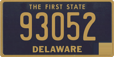 DE license plate 93052