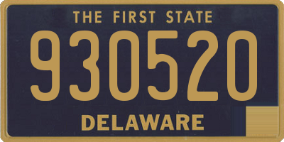 DE license plate 930520