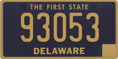 DE license plate 93053