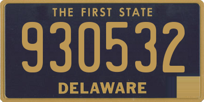 DE license plate 930532