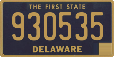 DE license plate 930535