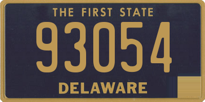 DE license plate 93054