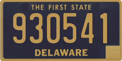 DE license plate 930541