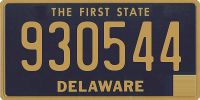 DE license plate 930544