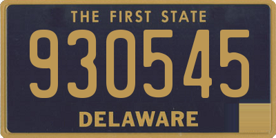DE license plate 930545