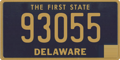 DE license plate 93055