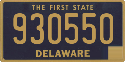 DE license plate 930550