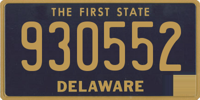 DE license plate 930552