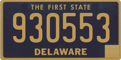 DE license plate 930553